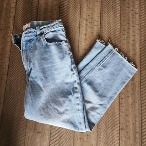 ABercrombie & Fitch ankle straight Ultra high rise curve love